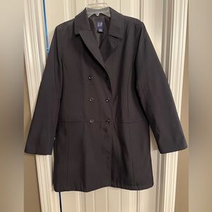 Women’s size large, GAP, water resistant, lined black pea coat